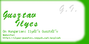 gusztav ilyes business card